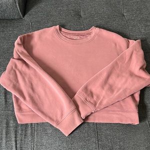 Mauve 50/50 Cropped Sweatshirt